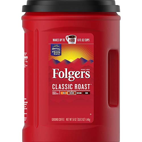 Folgers Classic Roast Ground Coffee (51 oz.), 2 Pack (Limited Edition)