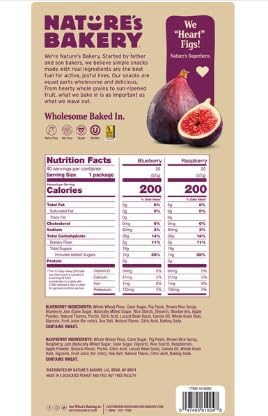 Natures Bakery Fig Bar, Variety Pack, 2 oz, 40 ct