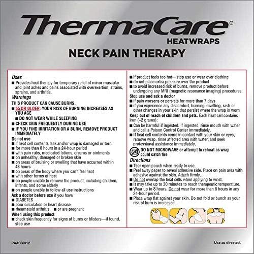 ThermaCare HeatWraps – Air-Activated Wraps for Neck, Wrist & Shoulder – 9 Count