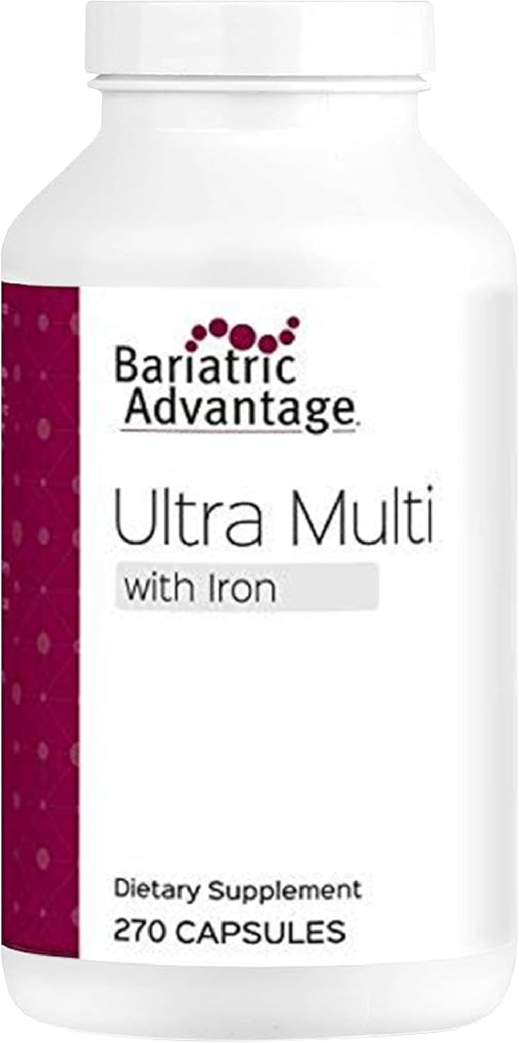 Bariatric Advantage Ultra Multivitamin with Iron – 270 Capsules – Capsule Format