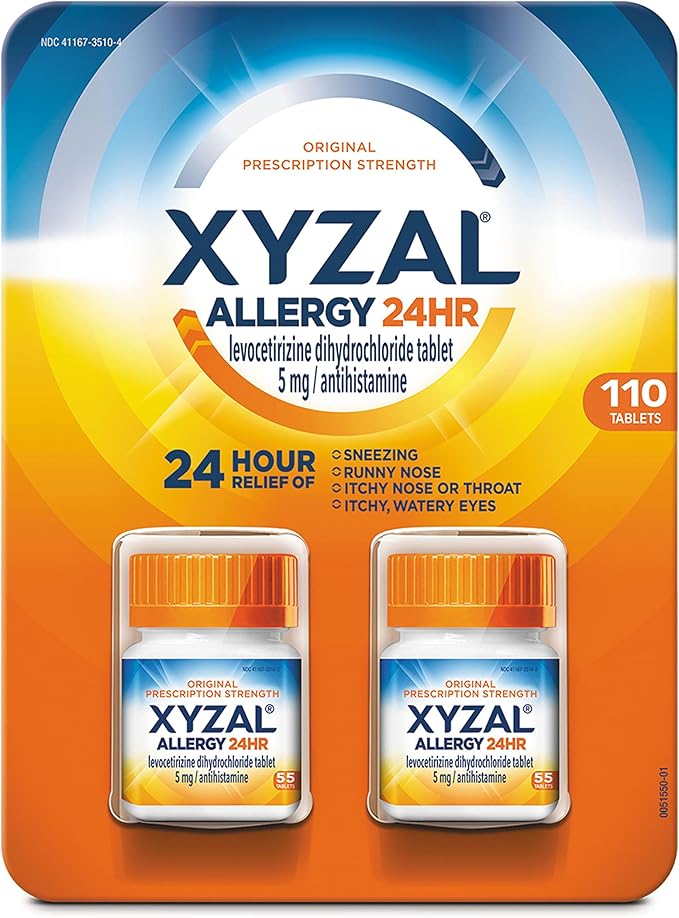 Xyzal Tablets – 55 Count (Pack of 2)