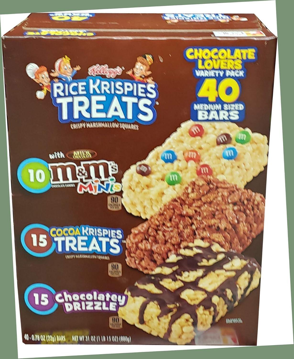Kellogg's Kellogg's Rice Krispies Treats Variety Bars 40 x 0.78 Oz Net Wt 31.2 OZ