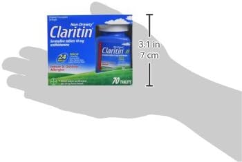 Claritin Loratadine Tablets – 24 Hour Non-Drowsy Antihistamine – 70 Count