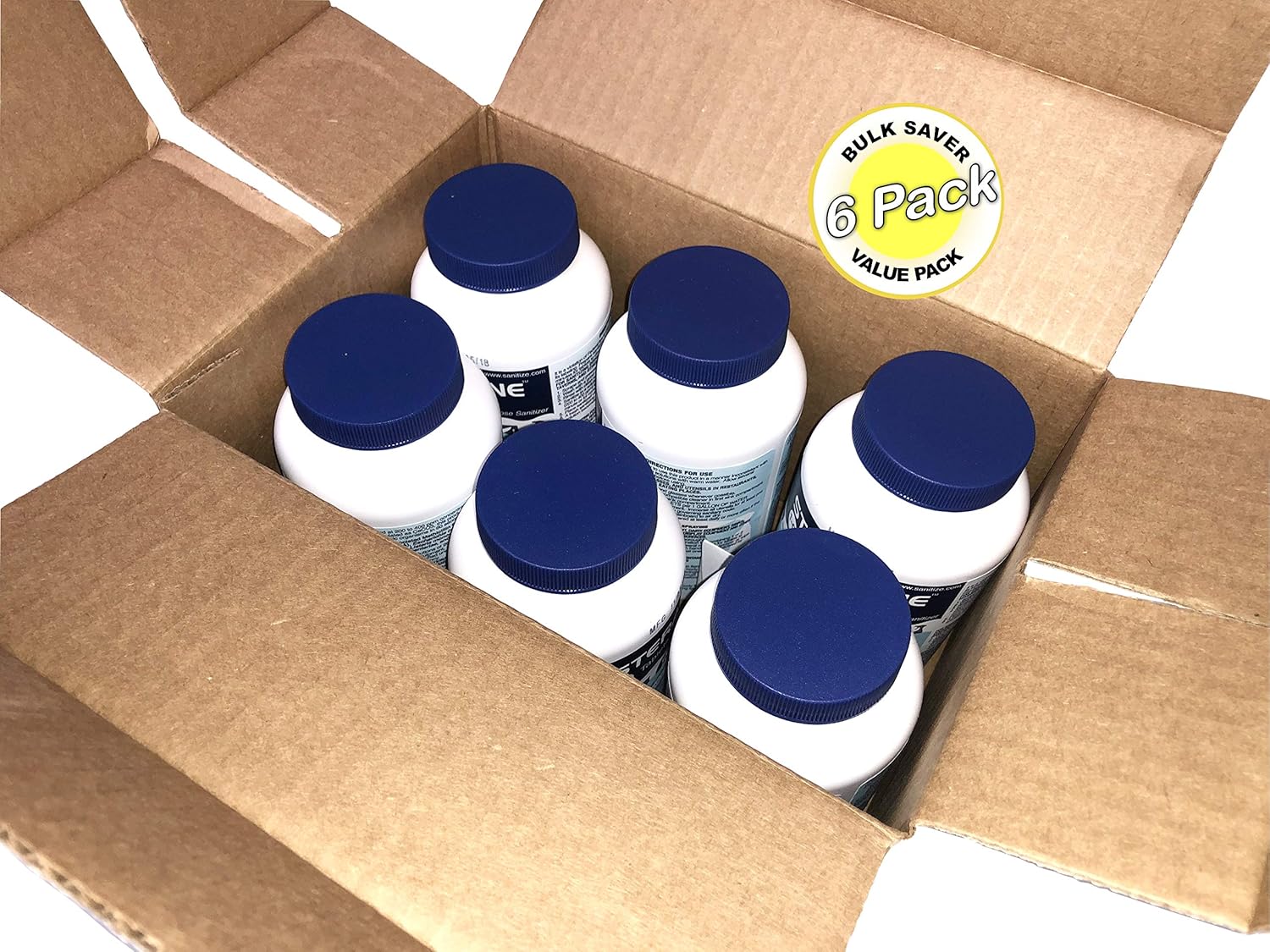 Edwards-Councilor S150E48 Steramine Sanitizer Tablets (Sanitabs) 150 Count Bottle - Pack of 6