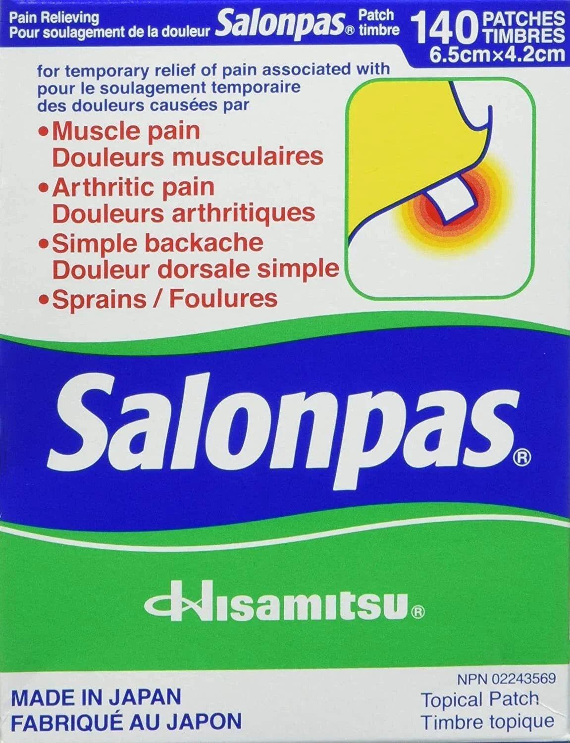 Salonpas Topical Patches – 140 Count